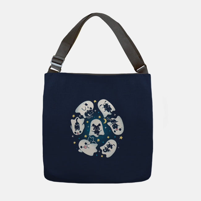 Ghosts Kittens-None-Adjustable Tote-Bag-Vallina84