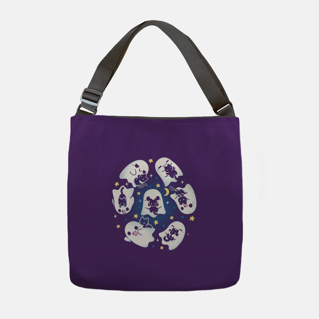 Ghosts Kittens-None-Adjustable Tote-Bag-Vallina84