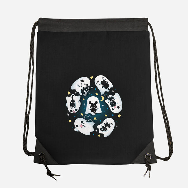 Ghosts Kittens-None-Drawstring-Bag-Vallina84
