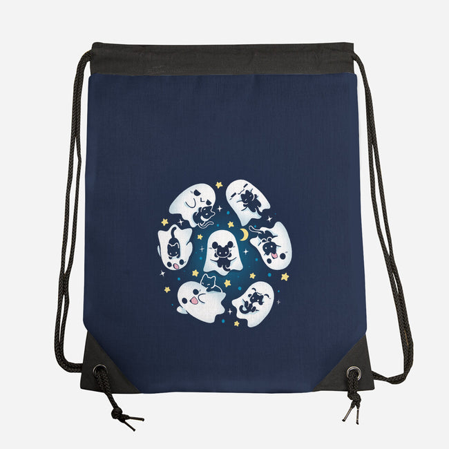 Ghosts Kittens-None-Drawstring-Bag-Vallina84