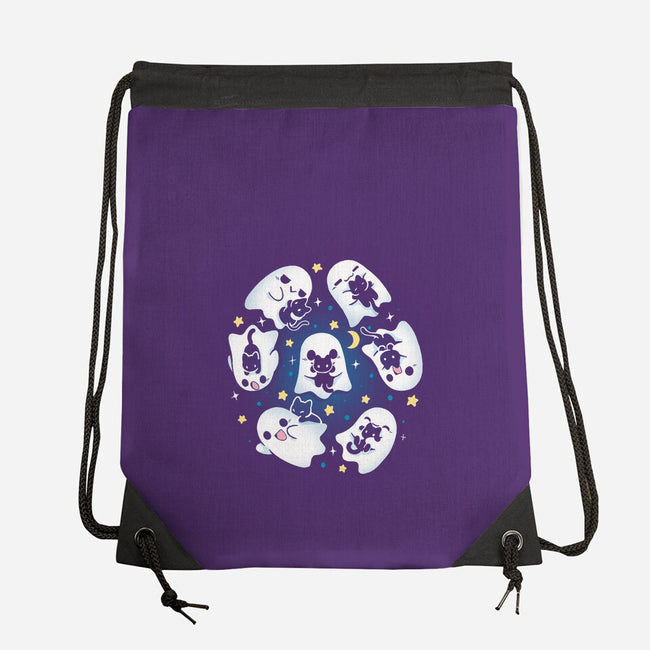 Ghosts Kittens-None-Drawstring-Bag-Vallina84