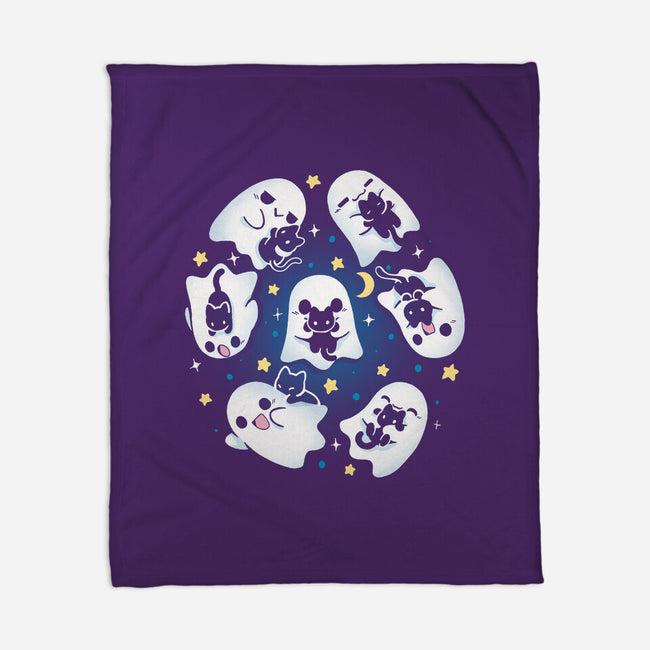 Ghosts Kittens-None-Fleece-Blanket-Vallina84