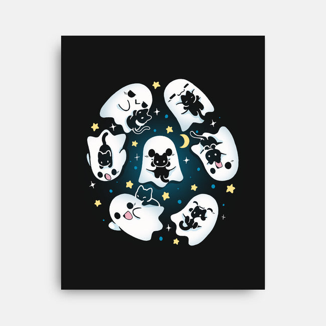 Ghosts Kittens-None-Stretched-Canvas-Vallina84