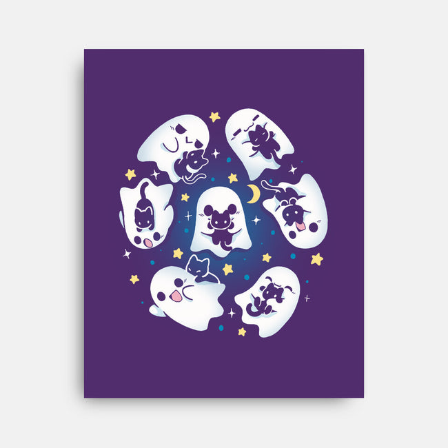 Ghosts Kittens-None-Stretched-Canvas-Vallina84