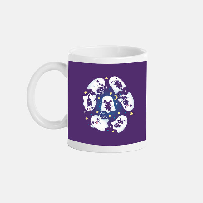 Ghosts Kittens-None-Mug-Drinkware-Vallina84