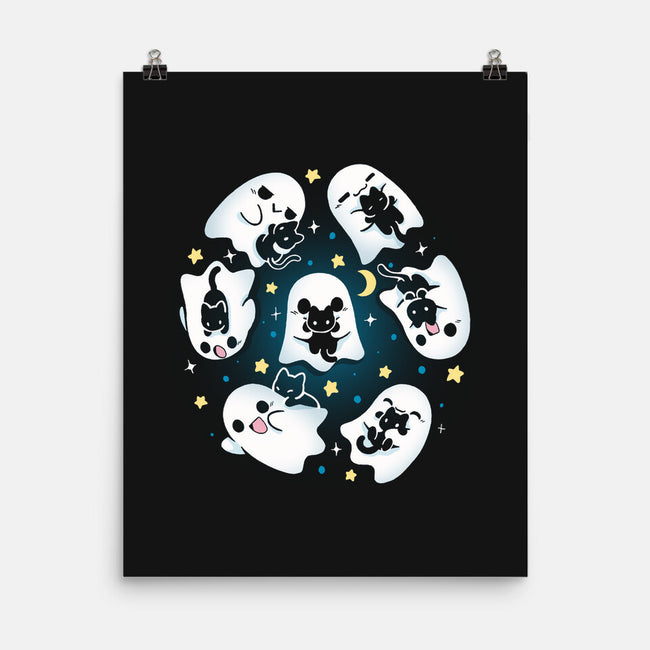 Ghosts Kittens-None-Matte-Poster-Vallina84