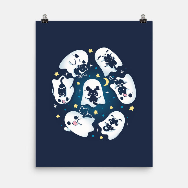 Ghosts Kittens-None-Matte-Poster-Vallina84