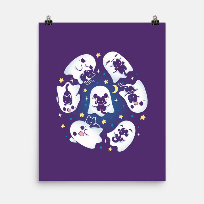 Ghosts Kittens-None-Matte-Poster-Vallina84