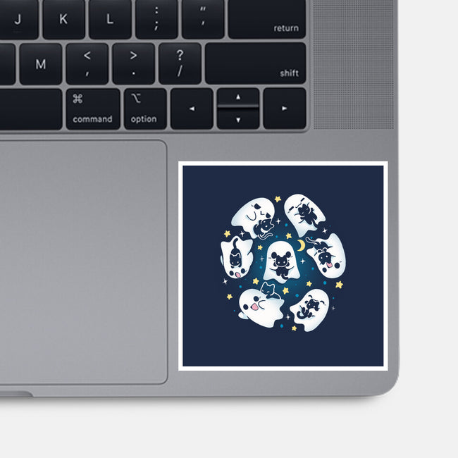 Ghosts Kittens-None-Glossy-Sticker-Vallina84