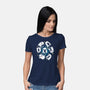 Ghosts Kittens-Womens-Basic-Tee-Vallina84