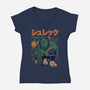 Shurekku Oni-Womens-V-Neck-Tee-Bruno Mota