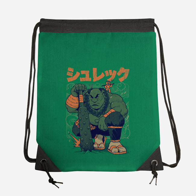 Shurekku Oni-None-Drawstring-Bag-Bruno Mota