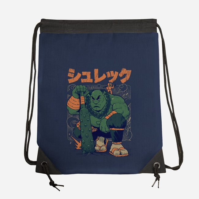 Shurekku Oni-None-Drawstring-Bag-Bruno Mota