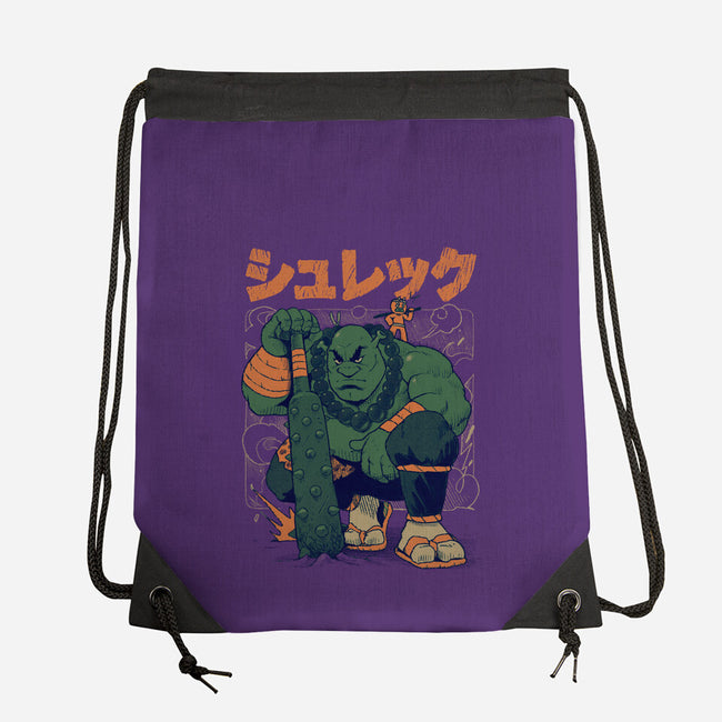 Shurekku Oni-None-Drawstring-Bag-Bruno Mota