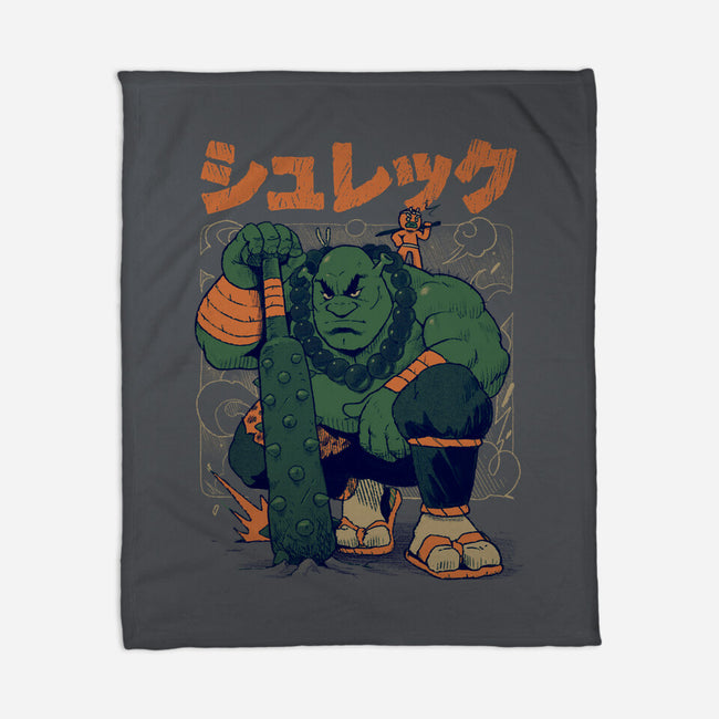 Shurekku Oni-None-Fleece-Blanket-Bruno Mota