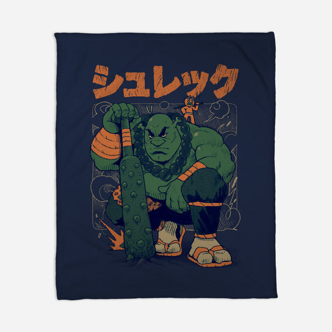 Shurekku Oni-None-Fleece-Blanket-Bruno Mota