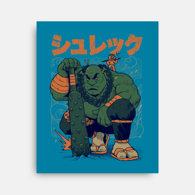 Shurekku Oni-None-Stretched-Canvas-Bruno Mota