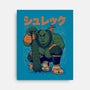 Shurekku Oni-None-Stretched-Canvas-Bruno Mota