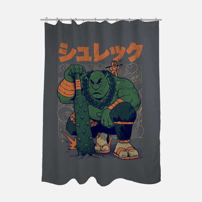 Shurekku Oni-None-Polyester-Shower Curtain-Bruno Mota