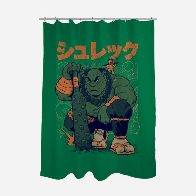 Shurekku Oni-None-Polyester-Shower Curtain-Bruno Mota