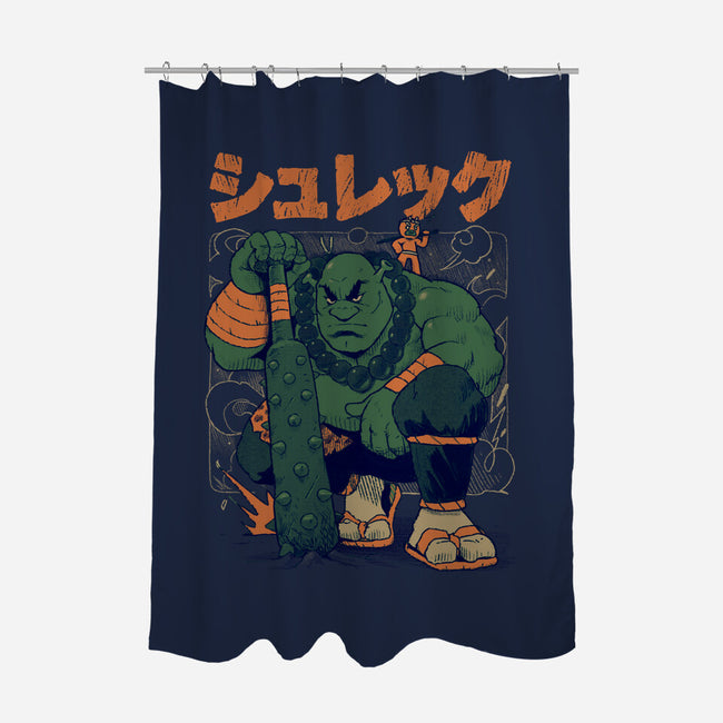Shurekku Oni-None-Polyester-Shower Curtain-Bruno Mota