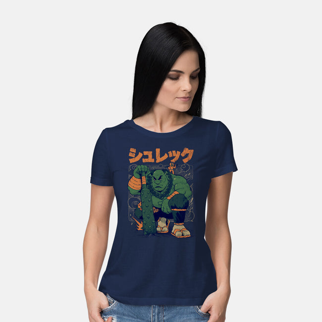 Shurekku Oni-Womens-Basic-Tee-Bruno Mota