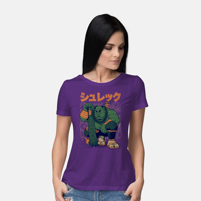 Shurekku Oni-Womens-Basic-Tee-Bruno Mota