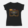 Dangerous Dungeon-Womens-V-Neck-Tee-demonigote