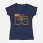 Dangerous Dungeon-Womens-V-Neck-Tee-demonigote