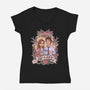 Office Romance-Womens-V-Neck-Tee-P1yu5h