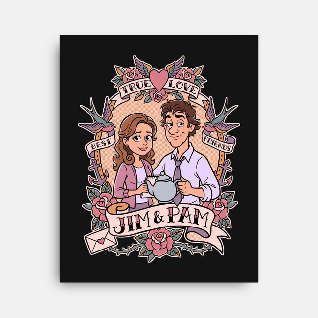 Office Romance-None-Stretched-Canvas-P1yu5h