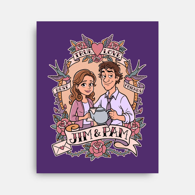 Office Romance-None-Stretched-Canvas-P1yu5h