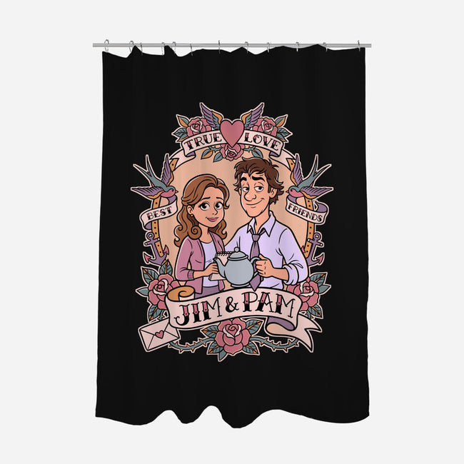 Office Romance-None-Polyester-Shower Curtain-P1yu5h