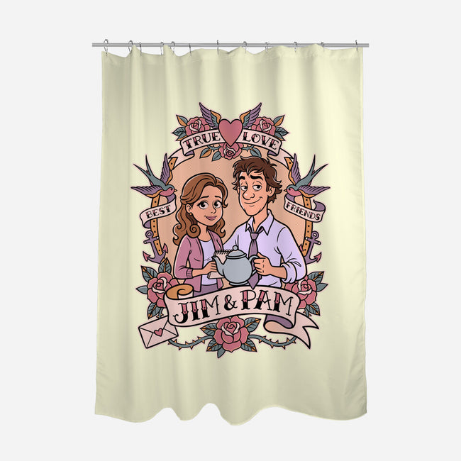Office Romance-None-Polyester-Shower Curtain-P1yu5h