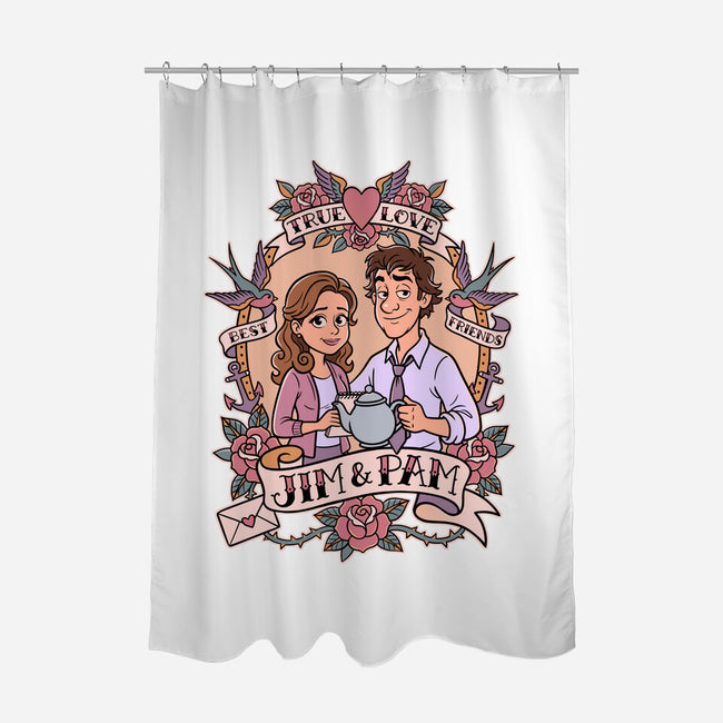 Office Romance-None-Polyester-Shower Curtain-P1yu5h