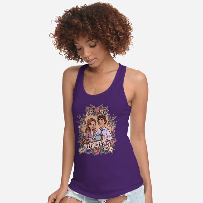Office Romance-Womens-Racerback-Tank-P1yu5h