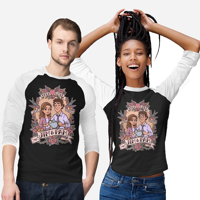 Office Romance-Unisex-Baseball-Tee-P1yu5h