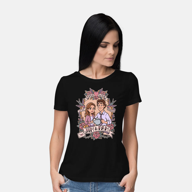 Office Romance-Womens-Basic-Tee-P1yu5h