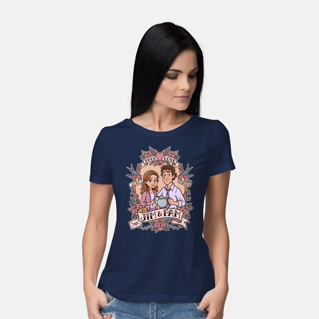 Office Romance-Womens-Basic-Tee-P1yu5h