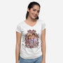 Office Romance-Womens-V-Neck-Tee-P1yu5h