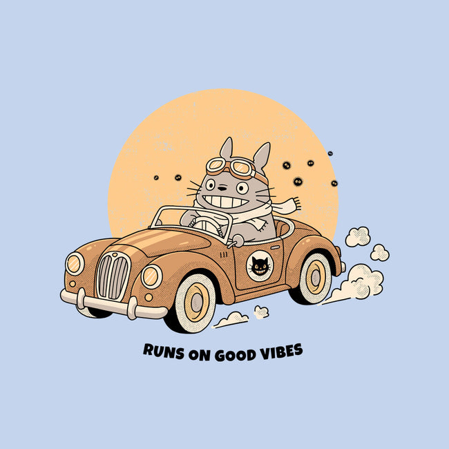 Runs On Good Vibes-Unisex-Crew Neck-Sweatshirt-GODZILLARGE