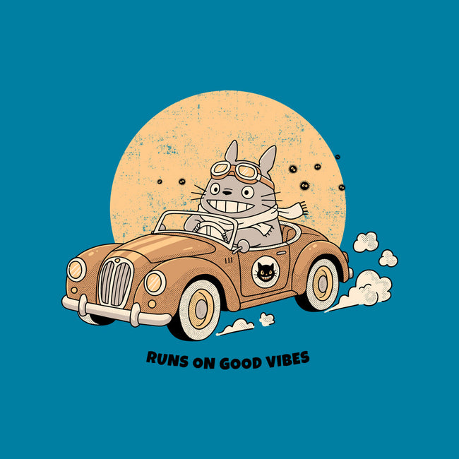 Runs On Good Vibes-Mens-Premium-Tee-GODZILLARGE