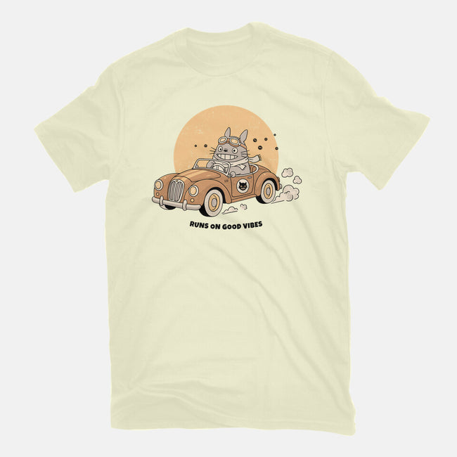 Runs On Good Vibes-Mens-Premium-Tee-GODZILLARGE