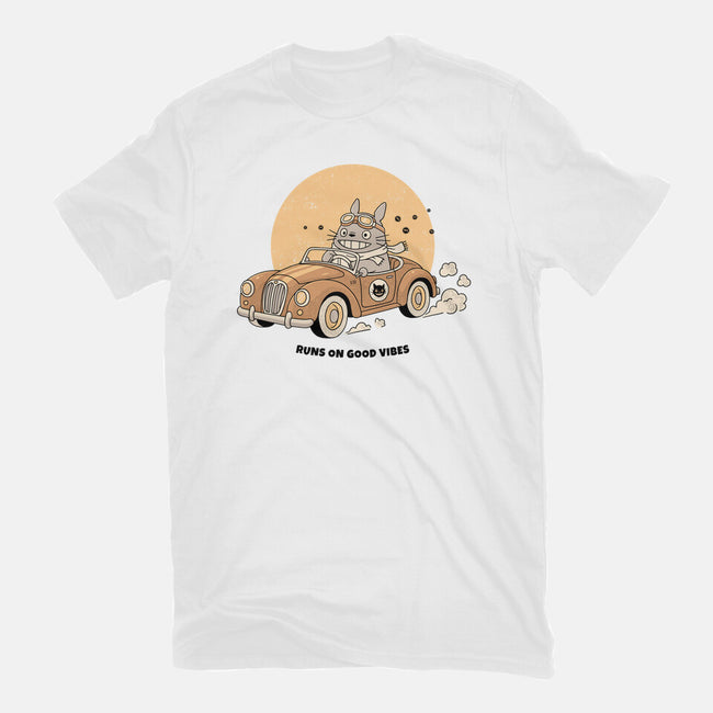 Runs On Good Vibes-Mens-Premium-Tee-GODZILLARGE