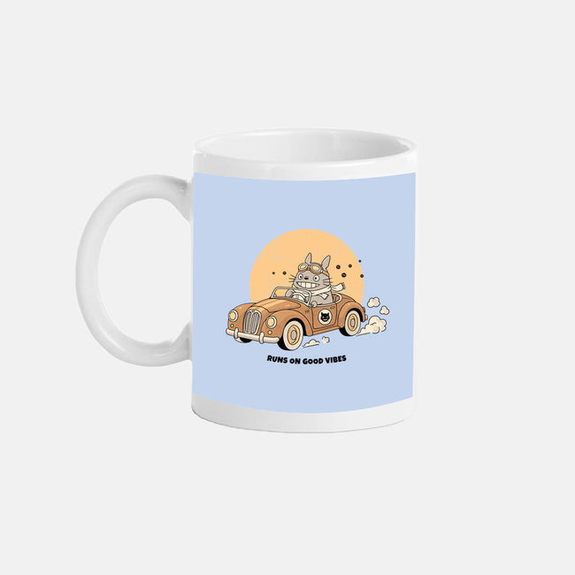 Runs On Good Vibes-None-Mug-Drinkware-GODZILLARGE