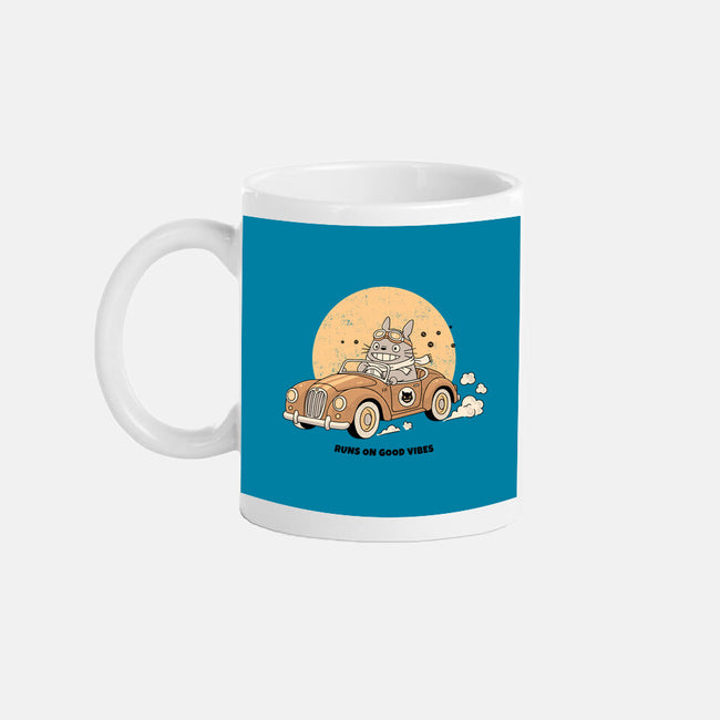 Runs On Good Vibes-None-Mug-Drinkware-GODZILLARGE