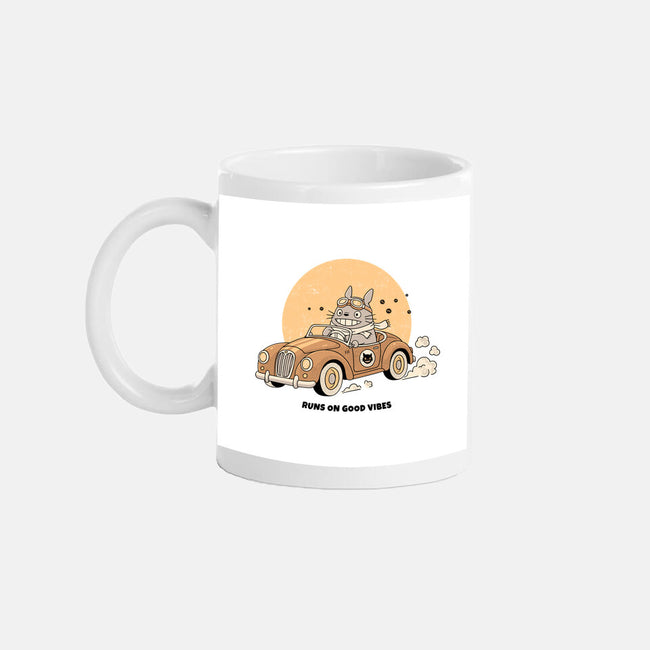 Runs On Good Vibes-None-Mug-Drinkware-GODZILLARGE