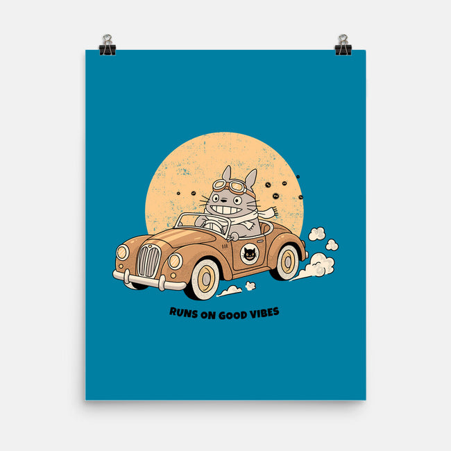 Runs On Good Vibes-None-Matte-Poster-GODZILLARGE