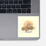 Runs On Good Vibes-None-Glossy-Sticker-GODZILLARGE