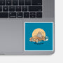 Runs On Good Vibes-None-Glossy-Sticker-GODZILLARGE